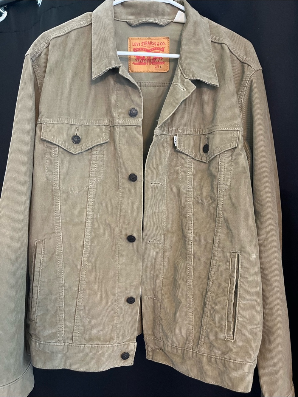Levi's Tan Corduroy Shirt Jacket